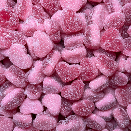 Fizzy Strawberry Hearts